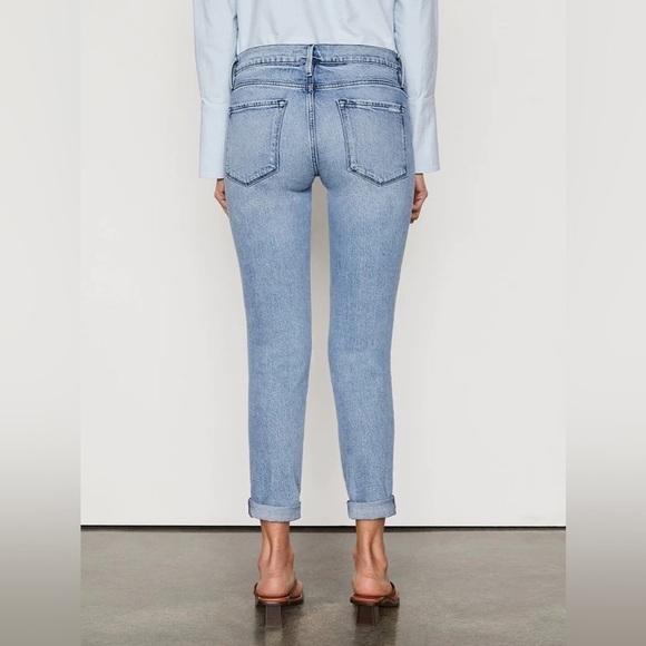 FRAME Le Garcon Jeans in Beldon Rips - Picture 3 of 14